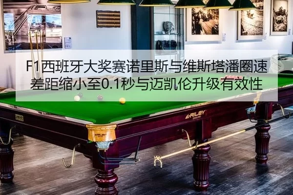 F1西班牙大奖赛诺里斯与维斯塔潘圈速差距缩小至0.1秒与迈凯伦升级有效性